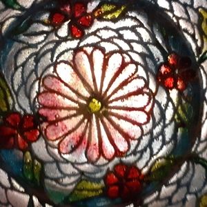 French Art Nouveau, Plique a Jour cloisonné-enamel